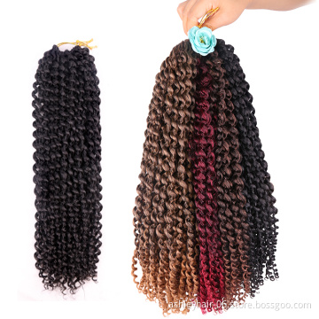 Top selling 18 inches water wave for passion spring twists braids bohemian water wave crochet passion twist hair